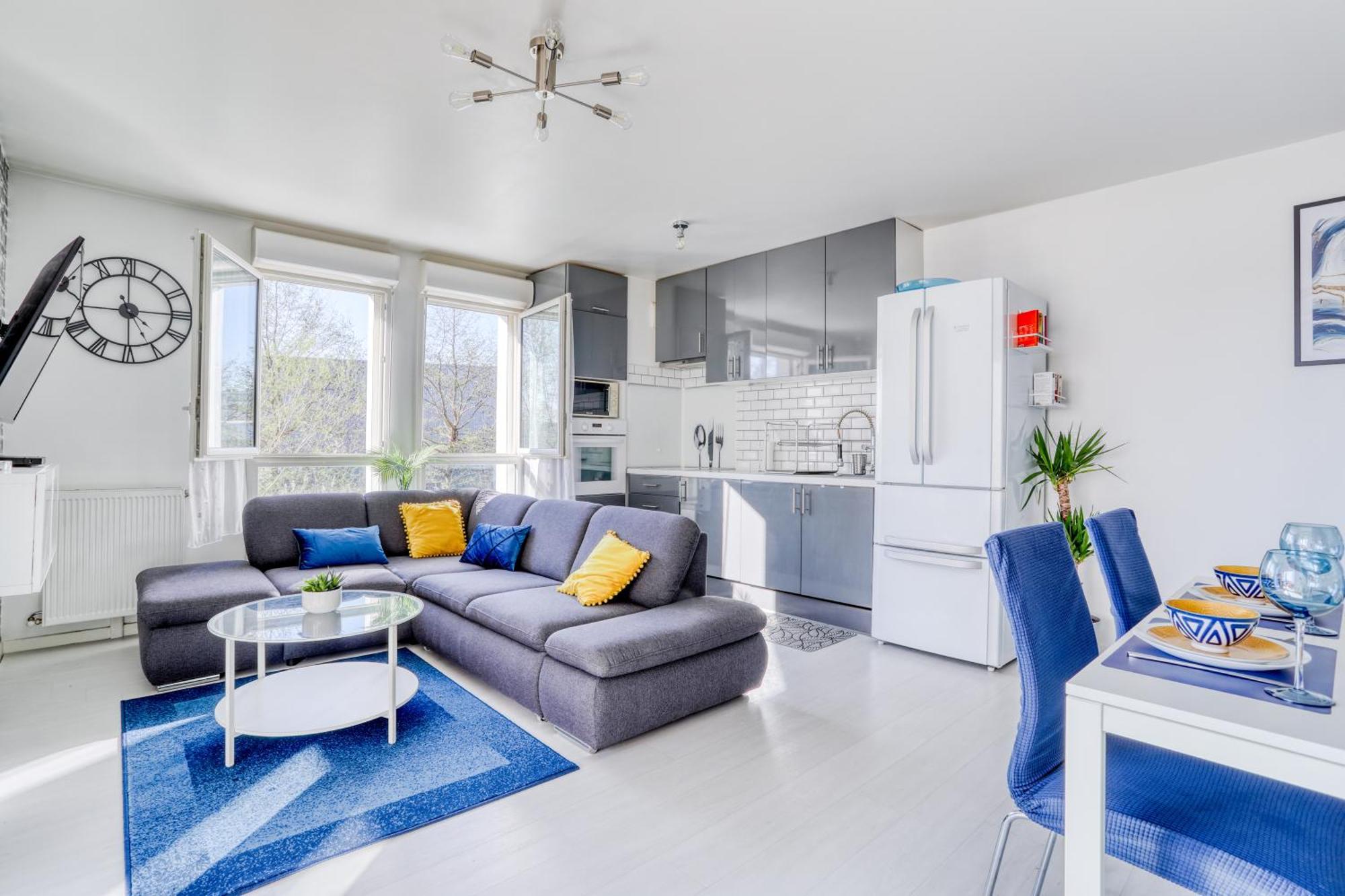 "Le Serenity ", Appartement Spacieux ,Balcon, Parking Prive Gratuit, Netflix, Proche Cdg Et Stade De France Stains Dış mekan fotoğraf
